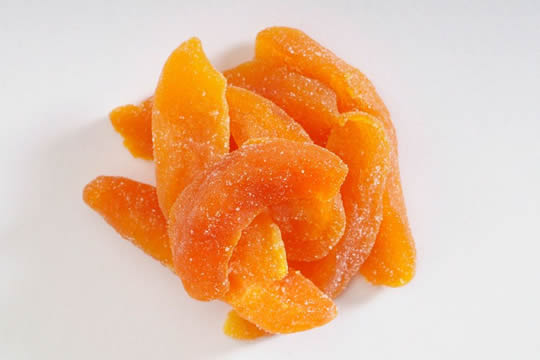 Dried peaches can be used as food