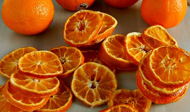 How to dry oranges